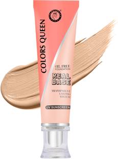 COLORS QUEEN Oil Free BB Cream Foundation Long Lasting and Waterproof Matte Liquid  Foundation