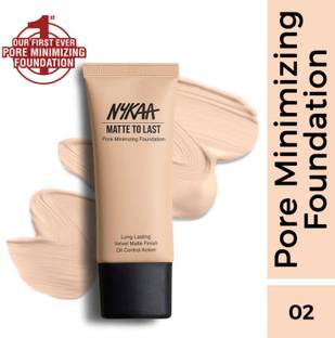 NYKAA Matte To Last Foundation 02Y Light 30ml Foundation