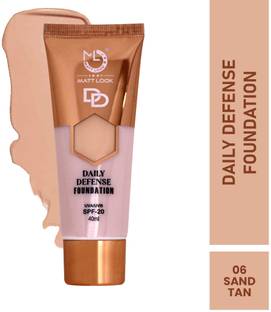 MATTLOOK DD Foundation Cream Glowing Skin Moisturiser SPF 20 Light Weight Blendable - 06 Foundation