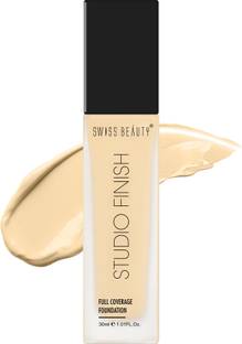 स्विस ब्यूटी Studio Finish Full Coverage Foundation - (Ivory Fair, 30ml) Foundation