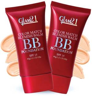 Glam21 Color Match BB Foundation +SPF15 Dual Purpose Foundation & Sunscreen| Non-greasy Foundation