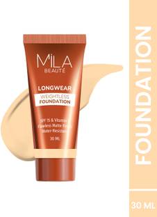 MILA BEAUTÉ Long Wear Weightless Foundation Flawless Matte Finish With SPF15, Foundation