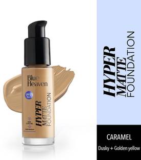 BLUE HEAVEN Hypermatte Foundation- 401 Caramel Dusky + Golden Yellow, 30 ml Foundation