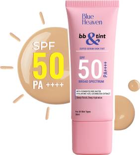 BLUE HEAVEN BB &Tint |BB Cream_4 in 1 Foundation+Moisturizer SPF 50 PA++++ Natural Sand_30ml Foundation