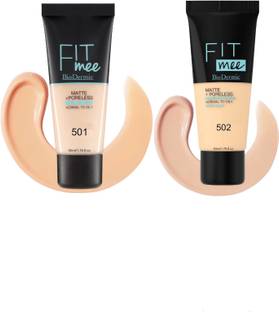 Daegu Combo of Dermocosmetics Fit-Mee Matte+Poreless Liquid Foundation Tube  Foundation