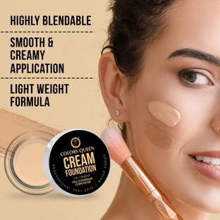 COLORS QUEEN Real Base Full Coverage 2 in 1 Foundation & Concealer Long Lasting & Waterproof Foundation