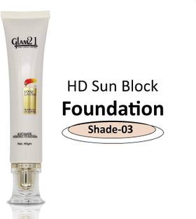 Glam21 Cosmetics HD Foundation to Longlasting Sunblock, Oil-Control & Soft Matte Finish|Hydrating Foundation
