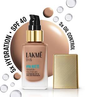 Lakmé 9to5 Hya Matte Foundation + Hyaluronic Acid Cool Mocha - 25ml Foundation