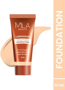 MILA BEAUTÉ Long Wear Weightless Foundation Flawless Matte Finish With SPF15, Foundation