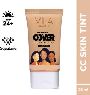 MILA BEAUTÉ Perfect Cover CC Cream with SPF 24+ I Light Makeup with Natural Coverage Foundation