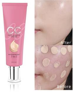 FLORERO 7 in 1 Face Miracle CC Cream Blendable, Waterproof  Foundation