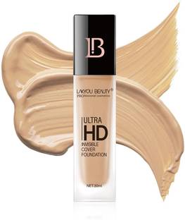 Lakyou Beauty Ultra HD Invisible Cover Foundation | Lightweight| Full Coverage| Natural Finish Foundation