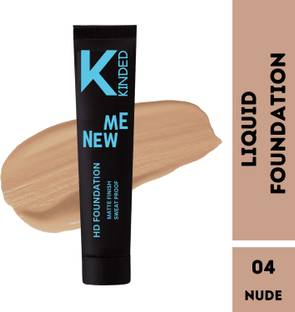 KINDED Foundation with Oil Based Formula Sweat Proof Liquid  Foundation