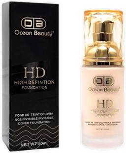 OCEAN BEAUTY HD High Definition Matte+ Finish Dewy Base Hydrating Mousse Foundation Cream Foundation