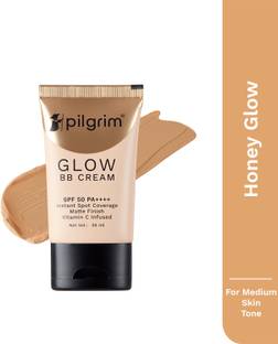 Pilgrim Glow BB Cream|Instant Spot Coverage with SPF 50 PA++++|Honey Glow Foundation