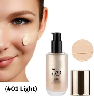 BLUST&FAMME Hd 2In1 (#01) Super Stay Liquid Matte Foundation For All Skin Type 1 Foundation