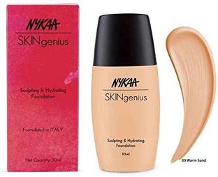 NYKAA SKINgenius Sculpting & Hydrating Foundation - Warm Sand 03 Foundation
