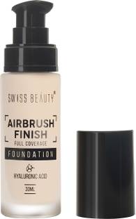 SWISS BEAUTY Airbrush Finish Full Coverage Foundation - (White, 30ml) Foundation
