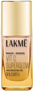 Lakmé Makeup+Skincare VitC Superglow Skin Perfecting Tint Cool Ivory C100 Foundation