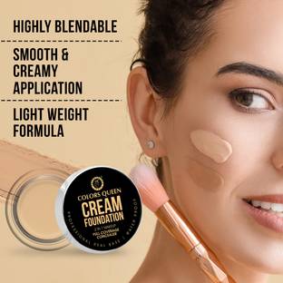 COLORS QUEEN Real Base Full Coverage 2 in 1 Foundation & Concealer Long Lasting & Waterproof Foundation