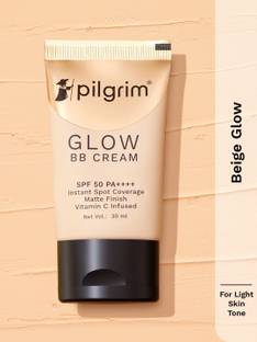 Pilgrim Glow BB Cream|Instant Spot Coverage with SPF 50 PA++++|Beige Glow Foundation