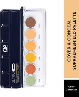 C2P Professional Makeup 6 in 1 Color Corrector Concealer Foundation and Contour Palette For Dry Skin Foundation