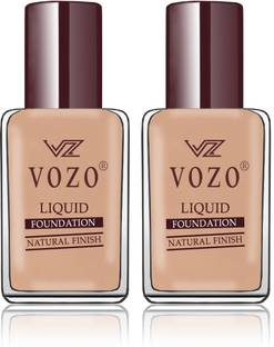 VOZO Flawless Finish Foundation, Improves Uneven Skin Tone, Lightweight Pack Of 2 Foundation