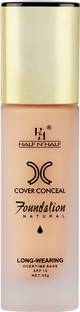 Half N Half Cover Concealer Liquid Foundation Natural Light, Lasting, SPF 15, Matte Finish Foundation