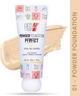 RED4 Perfect Match Powder Foundation | Total Oil Control | Full Coverage Foundation