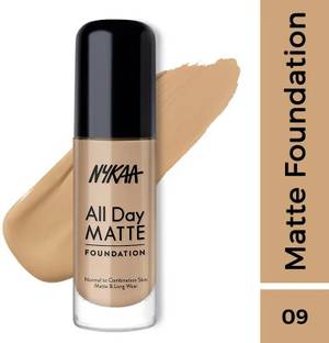 NYKAA All day matte foundation (Nutmeg 09) 30ml Foundation