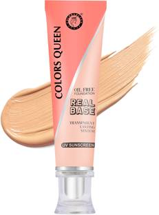 COLORS QUEEN Oil Free BB Cream Foundation Long Lasting and Waterproof Matte Liquid  Foundation