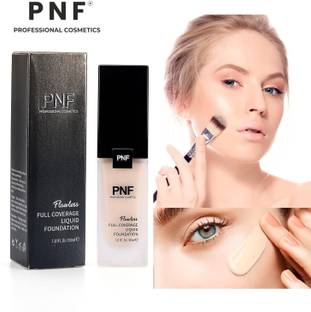 PNF PROFESSIONAL Flawless Finish Foundation | Full Coverage Liquid Foundation | Long Lasting, Foundation