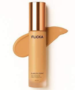 Flicka Flawless Femme High Coverage Liquid Foundation 08 Coffee, 30ml Foundation