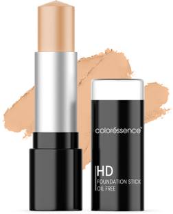 COLORESSENCE HD Foundation Stick SPF-15 Full Coverage Waterproof Smudge Proof Rollon Panstick Matte Finish Formula Foundation