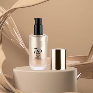BLUST&FAMME Long wear HD 2 in 1 Foundation , Matte & Poreless pack of 1 Foundation