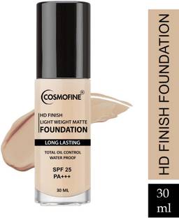cosmofine Ultra HD Matte Finish Foundation Water Proof with SPF 25 Foundation