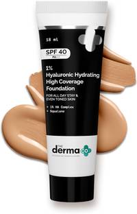 The Derma Co 1% Hyaluronic Hydrating High Coverage  Foundation