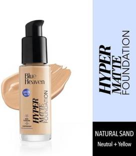 BLUE HEAVEN HYPER MATTE FOUNDATION NATURAL SAND (neutral+yellow) Foundation