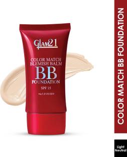Glam21 Color Match BB Foundation SPF15 Dual Purpose Foundation & Sunscreen| Non-greasy Foundation