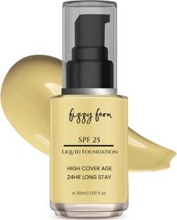 Fizzy Fern Liquid Foundation with SPF 25,Matte Finish, Lightweight,Wear 24 hr High Coverage Foundation