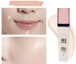 SILDUST Professional Liquid Foundation Waterproof Long Lasting Full Face Coverage Foundation