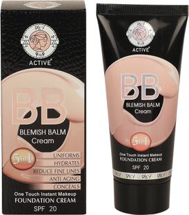 DILY 9 TO 9 ACTIVE Blemish Blam Cream (60 ML) Foundation (Beige, 180 ml)5 in 1 Cream Foundation