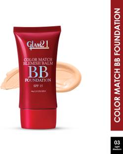 Glam21 Color Match BB Foundation SPF15 Dual Purpose Foundation & Sunscreen| Non-greasy Foundation