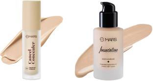 MARS Cancel Concealer for Face Makeup and High Coverage Liquid  Foundation