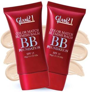 Glam21 Color Match BB Foundation +SPF15 Dual Purpose Foundation & Sunscreen| Non-greasy Foundation