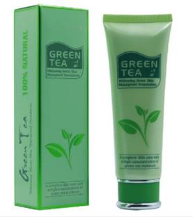 Yuency Green Tea Whitening Moist Skin Waterproof Foundation White Ivory  Foundation