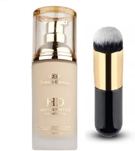 Pro Girl Professional High Coverage Foundation with Face Body Makeup Brush Foundation