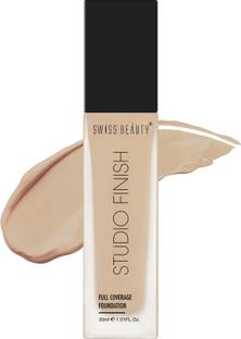 SWISS BEAUTY Studio Finish Full Coverage Foundation - (Natural Beige, 30ml) Foundation