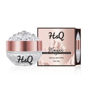 HSQ Creamy Foundation Self Adjusting Tone HD Full Coverage Long-Lasting Makeup Foundation
