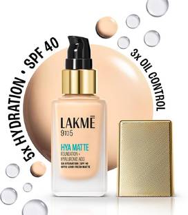 Lakmé 9to5 Hya Matte Foundation + Hyaluronic Acid Warm Light - 25ml Foundation